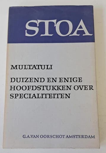 Multatuli - Duizend en enige hoofdstukken over specialiteite, Boeken, Verzenden, Nieuw