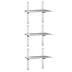 GGM Gastro | 3-laags RVS wandplank PREMIUM - 1000x400mm |, Verzenden, Nieuw in verpakking, RVS Meubilair