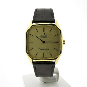 Omega Constellation; Vintage 18k. gouden heren horloge me..., Sieraden, Tassen en Uiterlijk, Horloges | Heren, Overige merken