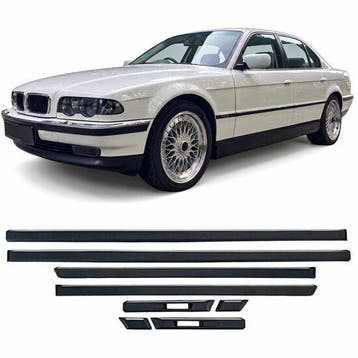 Stootlijsten set met chromen sierlijst passend voor BMW 7..., Auto-onderdelen, Verzenden, Nieuw