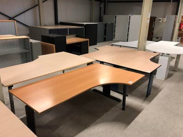 kantoormeubilair thuiswerkplek, flexkantoor ruimte inrichten, Gebruikt