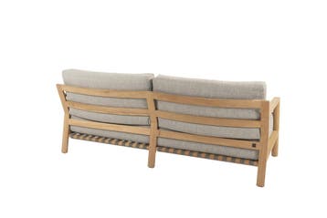 Lucas lounge 3-zitsbank natural teak 4 Seasons Outdoor, Ophalen of Verzenden, Nieuw, Teakhout