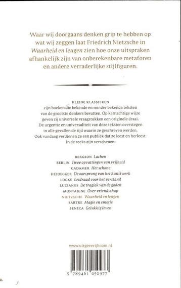 Waarheid en leugen / Kleine Klassieken 9789461050977, Boeken, Verzenden, Gelezen, Friedrich Nietzsche