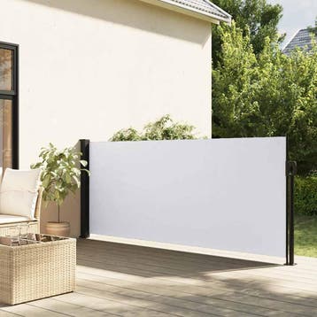 vidaXL Windscherm uittrekbaar 120x500 cm wit, Tuin en Terras, Verzenden, Nieuw