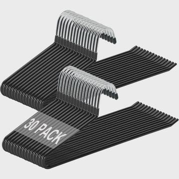 30-Pack Metalen Kledinghangers - Ruimtebesparend met Open De, Verzenden, Nieuw