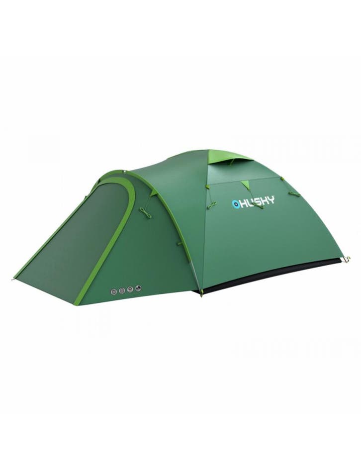 Husky Bizon 3 Plus - klassieke tent - 3 persoons - Groen, Caravans en Kamperen, Tenten, Nieuw, tot en met 3, Verzenden