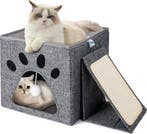 Kattenmand - Kattenbed - 48x35x29 cm - Grijs - Nobleza, Verzenden, Zo goed als nieuw