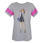 ByDanie • grijs t-shirt met dame • M, Kleding | Dames, Maat 38/40 (M), ByDanie, Verzenden, Nieuw