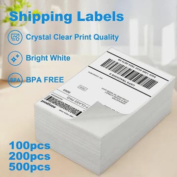 Verzendlabels 10x15cm (4"x6") - Zelfklevend Thermisch Papier, Verzenden, Nieuw