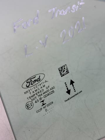 Ford Tansit bj.2021 portieruit 2-deurs links voor 43R-004026, Auto-onderdelen, Ruiten en Toebehoren, Gebruikt, Ford