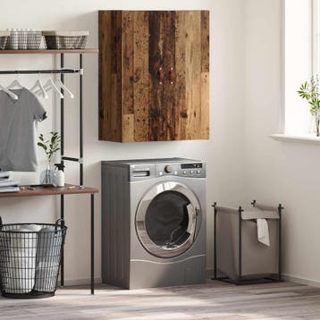 vidaXL Wandkast Oudhout 69,5 x 34 x 90 cm Bewerkt hout, Minder dan 50 cm, Verzenden, Nieuw, Minder dan 100 cm