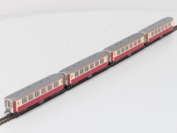 Schaal H0m Bemo 3272/s set van 4 salonrijtuigen A 1141 -..., Gelijkstroom, Overige typen, Ophalen of Verzenden, Zo goed als nieuw