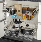 Telescopische Keukenlade 50cm (Poef, Stoelen, Interieur), Verzenden, Nieuw