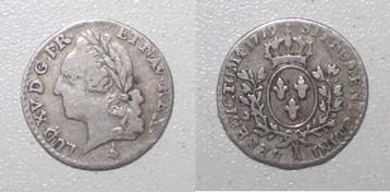1/20 écu France Frankreich Km 552 Louis Xvi 1/20 Ecu Mit..., Verzenden