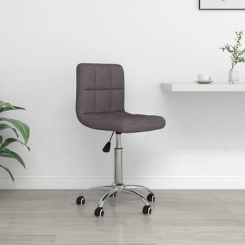 vidaXL Kantoorstoel draaibaar stof taupe, Verzenden, Nieuw