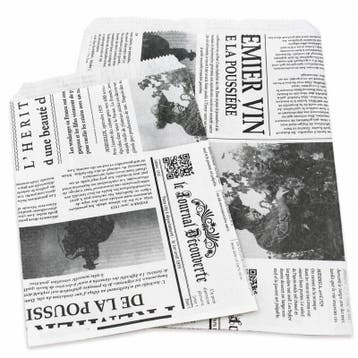 10 x Fourniturenzakjes kraft bedrukt krant nr. 3 20,5 × 1.., Ophalen of Verzenden, Nieuw