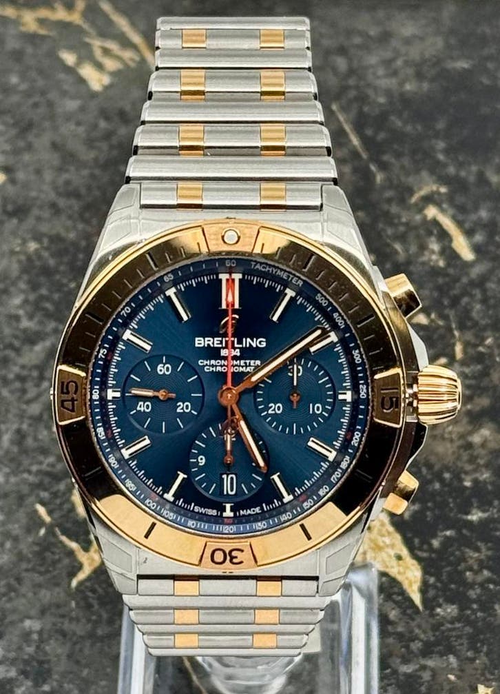 Breitling Chronomat B01 42mm - UB0134101C1U1 - New 2026, Sieraden, Tassen en Uiterlijk, Horloges | Heren, Goud, Nieuw, Goud, Breitling