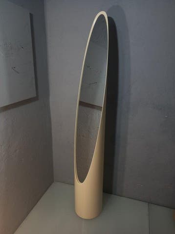 Spiegel- Lipstick - Hout, PVC, Antiek en Kunst