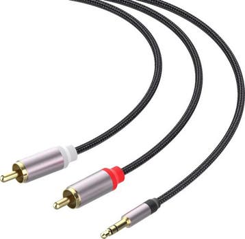 RCA Kabel – 3.5mm Jack naar 2x RCA – Stereo Audio – Voor, Ophalen of Verzenden, Nieuw