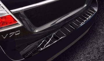 Zwart rvs bumperbescherming Volvo V70 2014-2016, Ophalen of Verzenden, Nieuw