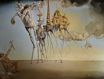 Salvador Dalí (after) - “The Temptation of Saint Anthony,, Antiek en Kunst