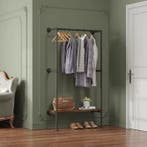 Industrieel Wandkledingrek met MDF Plank en Stalen Frame, Huis en Inrichting, Kasten | Overige, Verzenden, Nieuw