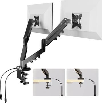 Monitor arm - 2 schermen - Draai, Kantel en Zwenkbaar - Zwar, Computers en Software, Verzenden, Zo goed als nieuw