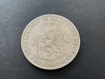 Nederland. Wilhelmina. 1 Gulden 1898 (Zonder minimumprijs)