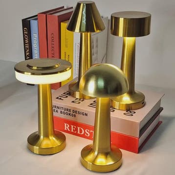 Retro Mushroom LED Tafellamp - Oplaadbaar, Dimbare Sfeerverl, Verzenden, Nieuw