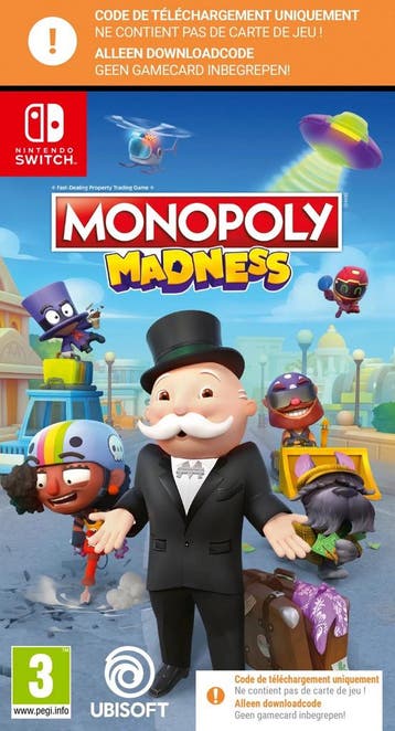 Monopoly Madness (downloadcode in box) - Switch, Verzenden, Nieuw