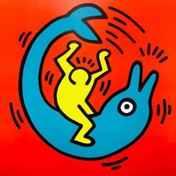 Keith Haring (after) - Untitled - Offset lithograph - 80x60