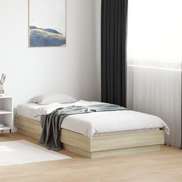 vidaXL Bedframe zonder matras hout sonoma eikenkleurig, Eenpersoons, Bruin, Verzenden, Nieuw