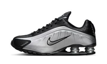 Nike Shox R4 Metallic Silver Black, Nieuw