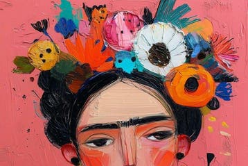 Canvas Fit - Alberto Ricardo - Frida Kahlo, Flor de Fuego”