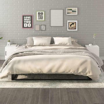 vidaXL Nachtkastjes 2 st bewerkt hout wit, Minder dan 45 cm, Verzenden, Nieuw, Minder dan 55 cm