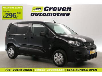 Peugeot Partner 1.2 PureTech 111PK | BENZINE | Airco |, Euro 6, Zwart, Handgeschakeld, Nieuw