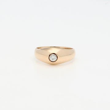 Ring - 18 karaat Geel goud Diamant (Natuurlijk), Nieuw