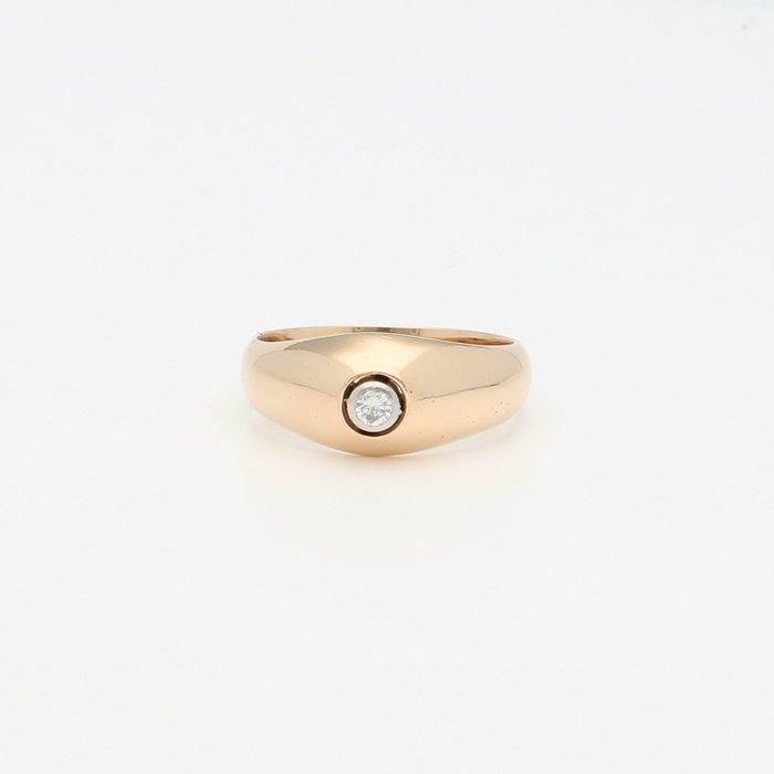 Ring - 18 karaat Geel goud Diamant (Natuurlijk), Sieraden, Tassen en Uiterlijk, Ringen