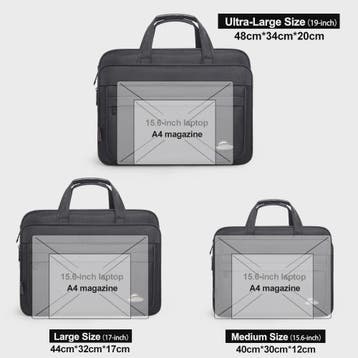 Ruime Heren Laptoptas - Zakelijk & Casual Schoudertas (15.6", Computers en Software, Verzenden, Nieuw