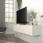 Tv-meubel Nolven zwevend 180x32x30 cm grijsbeige [en.casa], Verzenden, Nieuw