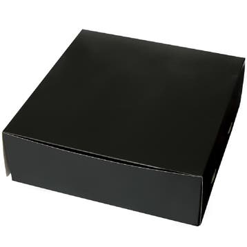 Taartdoos 30x30x10cm. Zwart 3st, Verzenden, Nieuw