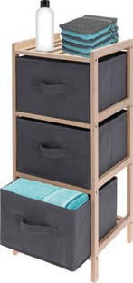 Badkamer kastje, opbergkast, mandenkast, opbergmand, 3 of 4 laden, Nieuw