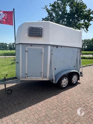 Leuke Blomert 2 paards paardentrailer/foodtrailer!, Dieren en Toebehoren, Ophalen, Zo goed als nieuw, 2-paards trailer