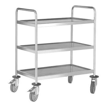 Serveerwagen (cap.3x 80x50cm) | 800x500x1020(h)mm EMGA, Verzenden, Nieuw in verpakking