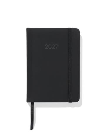 HEMA Agenda 2027 A6 kunstleer zwart, Verzenden, Nieuw