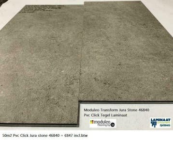 LAMINAAT PVC PARKET PALLET VOORDEEL 31PAK 71,11m2= v.a€725 €, 75 m² of meer, Nieuw, Laminaat, Blauw