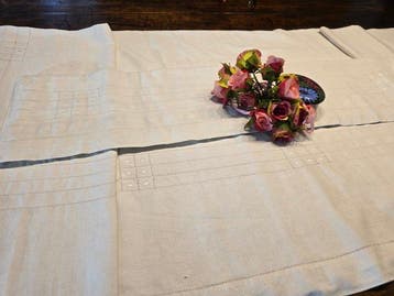 Laken (3) - 280 cm - 250 cm - Antieke uitzet