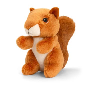Pluche rode eekhoorn knuffel - 12 cm - zacht dier, Verzenden, Nieuw