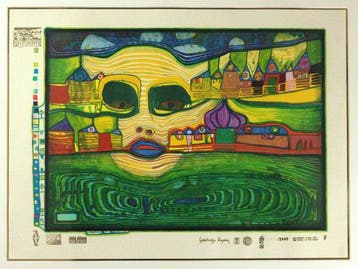 Friedensreich Hundertwasser (1928-2000) - Irinaland über dem