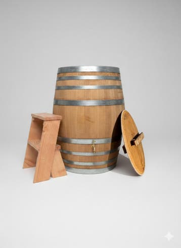 Luxe Eikenhouten IJsbad (300L) – Complete Wellness Set!, Ophalen of Verzenden, Nieuw, Vast